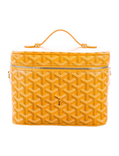 GOYARD Goyardine Muse Vanity Case Yellow 